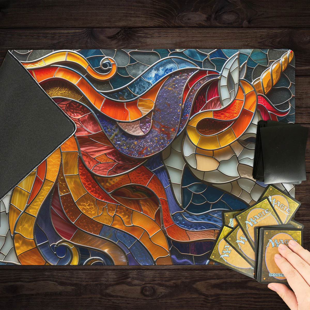 Stained Glass Unicorn Playmat - Image 8