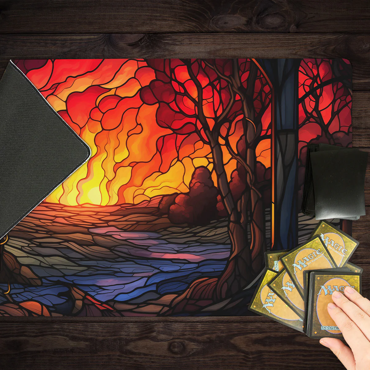 Stained Glass Wildfire Playmat - Image 8