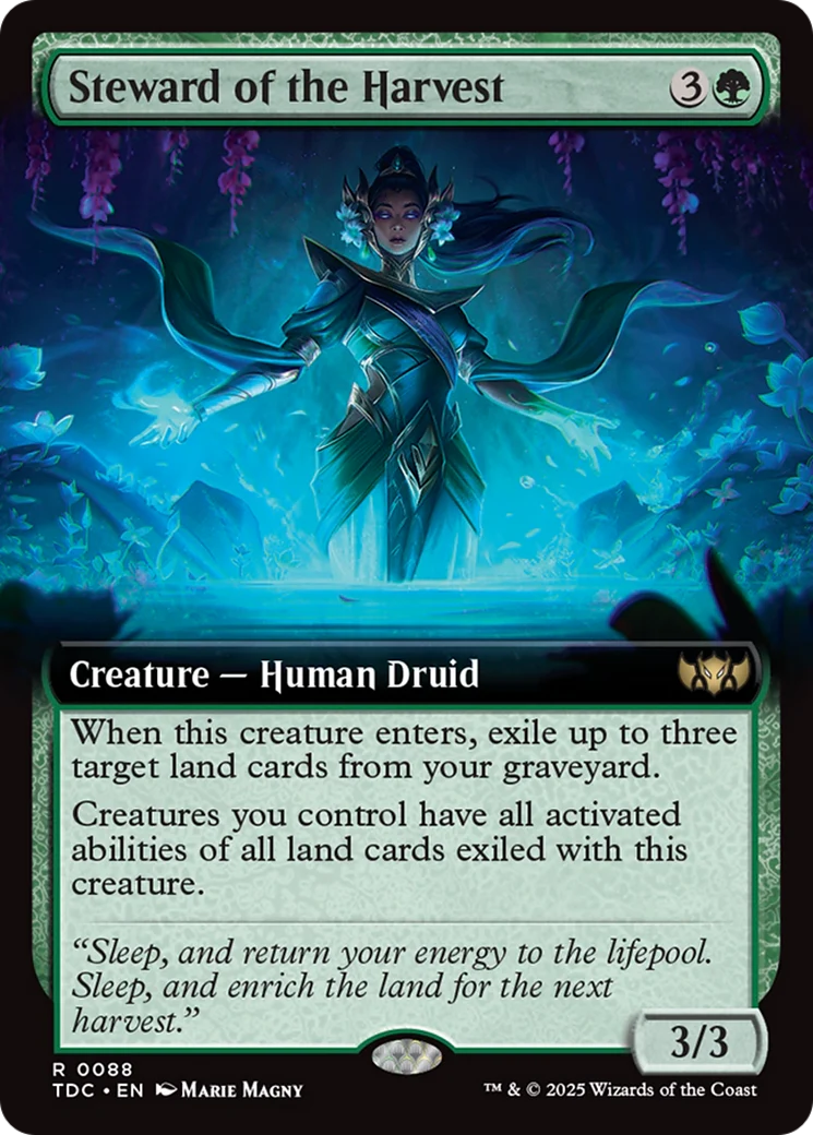 Steward of the Harvest (TDC-088) - Tarkir: Dragonstorm Commander: (Extended Art)
