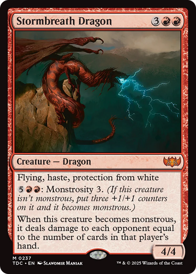 Stormbreath Dragon (TDC-237) - Tarkir: Dragonstorm Commander