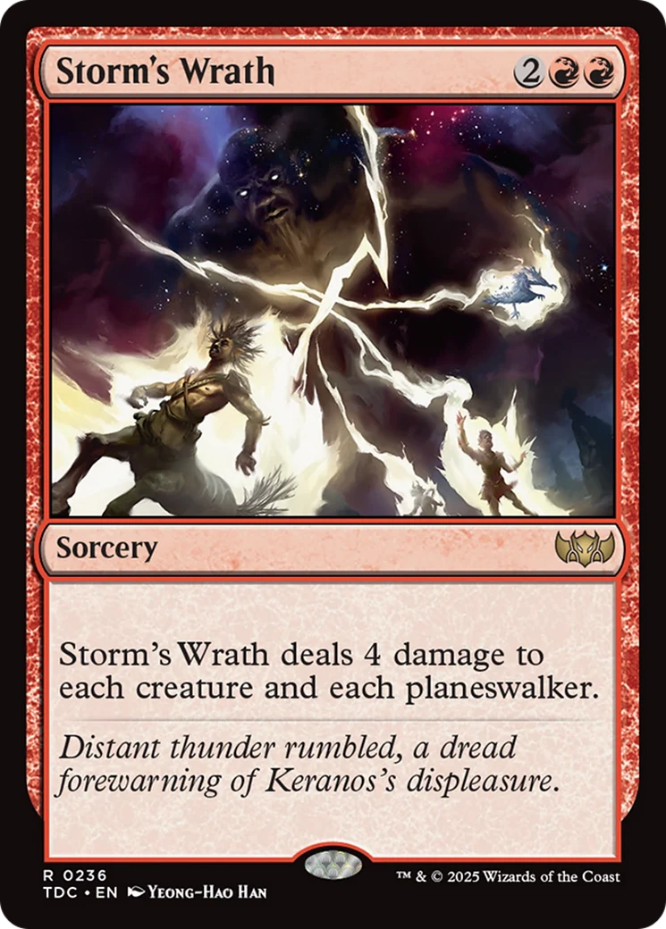 Storm's Wrath (TDC-236) - Tarkir: Dragonstorm Commander