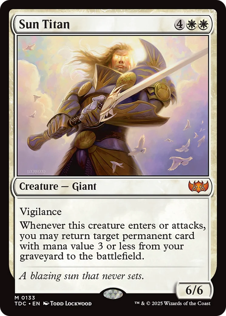 Sun Titan (TDC-133) - Tarkir: Dragonstorm Commander