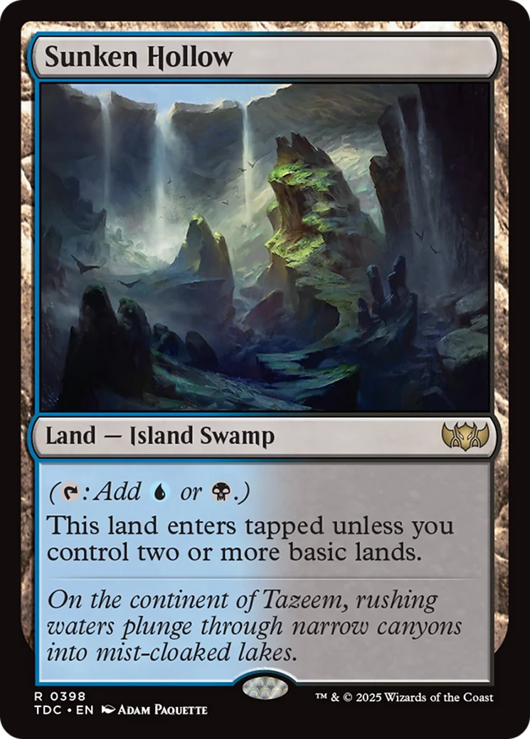 Sunken Hollow (TDC-398) - Tarkir: Dragonstorm Commander