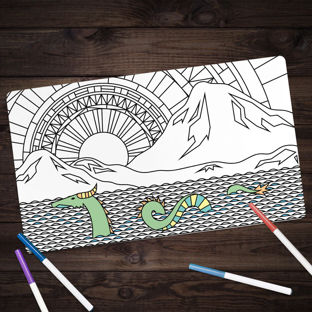Sunset On The Pacific Playmat - Image 5