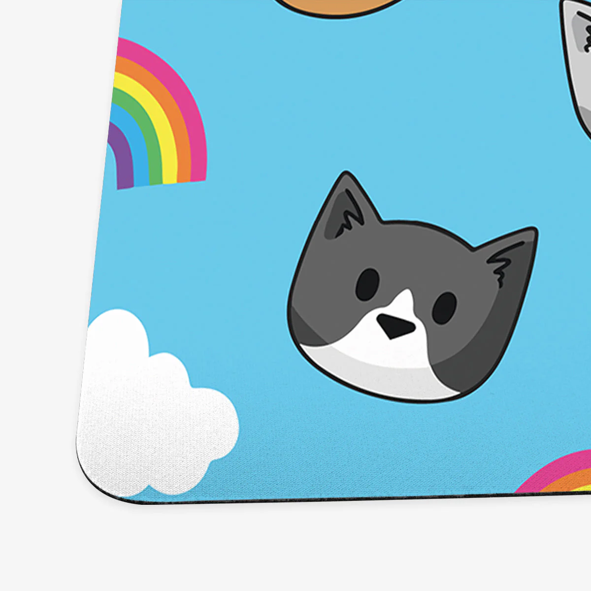 Sunshine Rainbow Cat Heads Playmat - Image 2