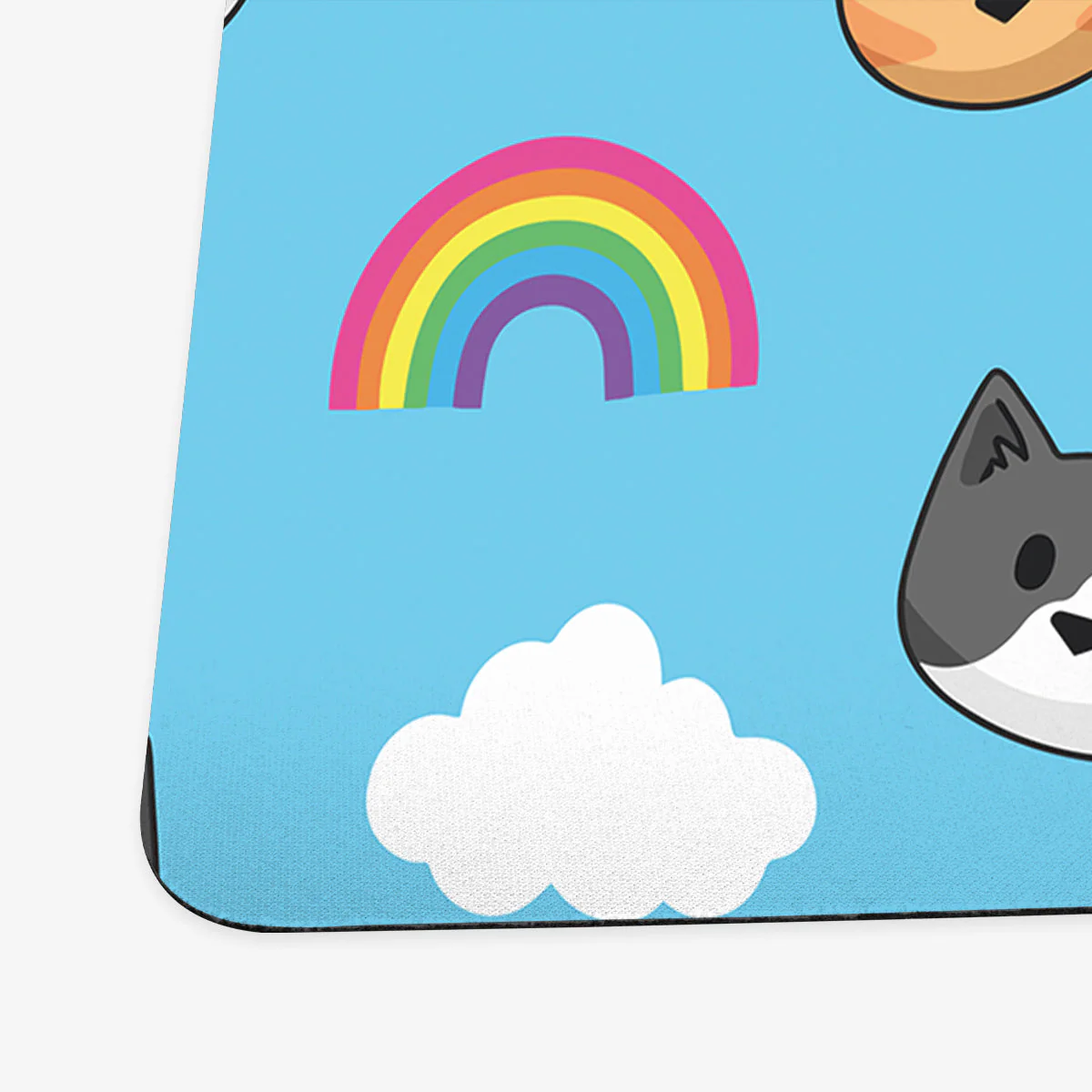 Sunshine Rainbow Cat Heads Playmat - Image 7