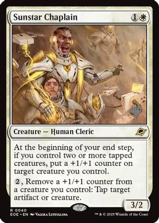 Sunstar Chaplain (PPEOE-040) - Promo Pack: Edge of Eternities