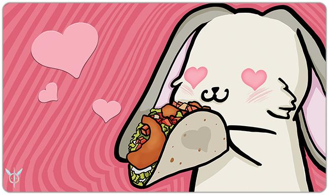 Taco Bunny Loves You Playmat