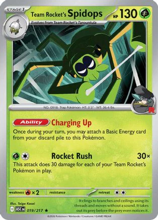 Team Rocket's Spidops 19 - ME Ascended Heroes Reverse Holofoil