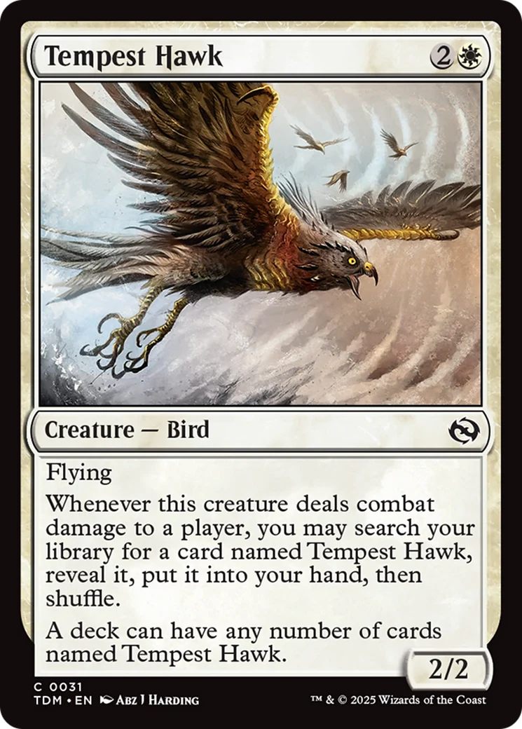 Tempest Hawk (TDM-031) - Tarkir: Dragonstorm