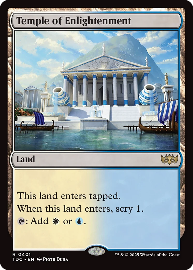Temple of Enlightenment (TDC-401) - Tarkir: Dragonstorm Commander