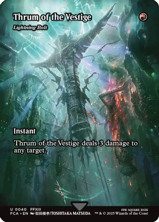 Thrum of the Vestige - Lightning Bolt (Showcase) (FCA-040) - FINAL FANTASY: Through the Ages Foil
