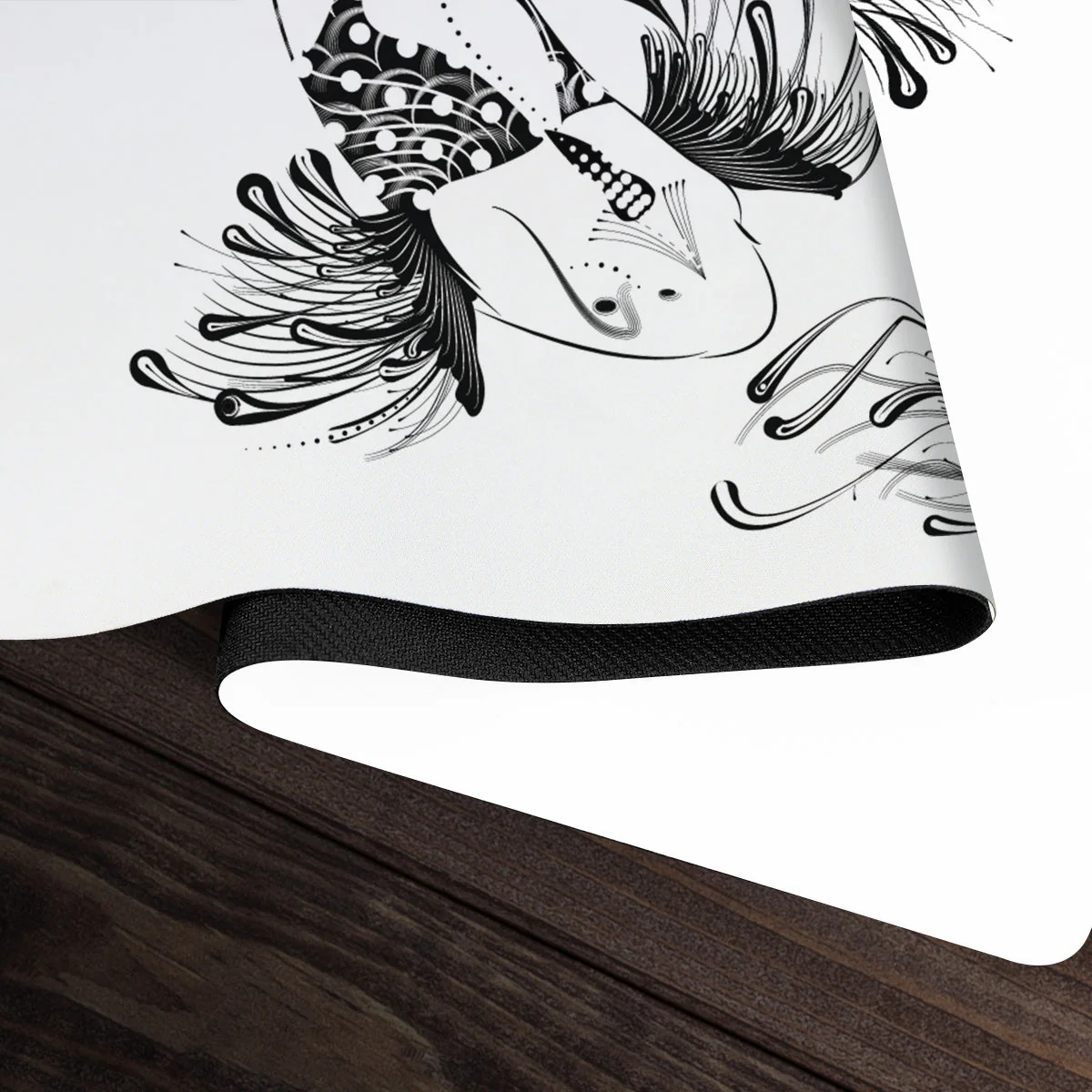 Tribal Koi Black and White Playmat - Image 5