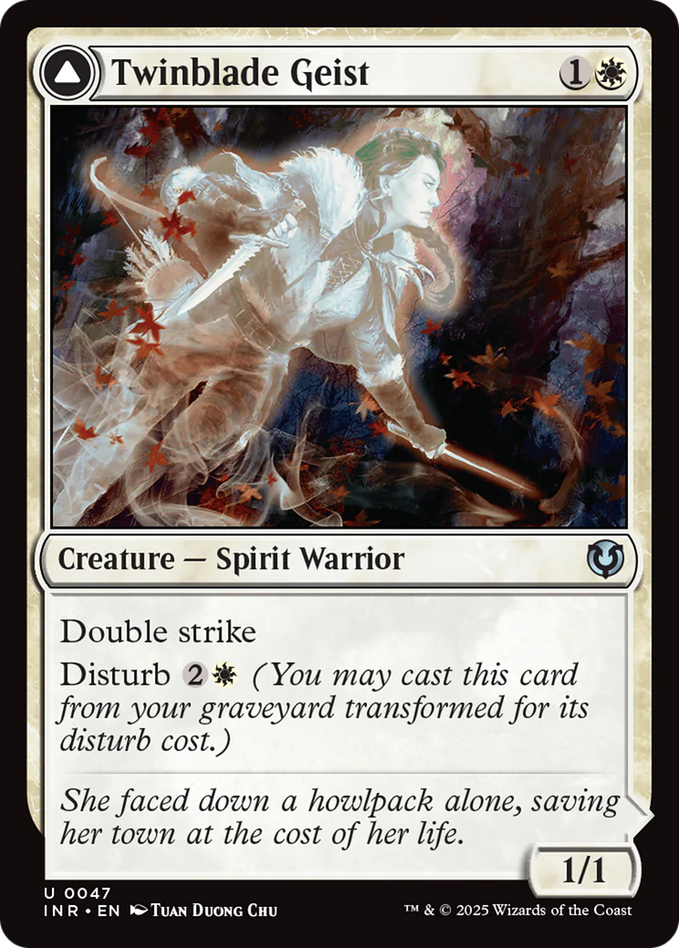 Twinblade Geist (INR-047) - Innistrad Remastered: (enchantment) - Image 2