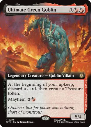 Ultimate Green Goblin (Extended Art) (SPM-276) - Marvel's Spider-Man Foil