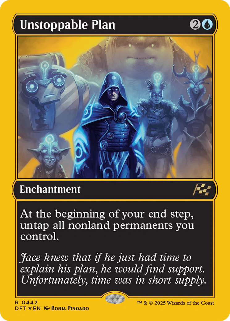 Unstoppable Plan (First-Place Foil) (DFT-442) - Aetherdrift Foil