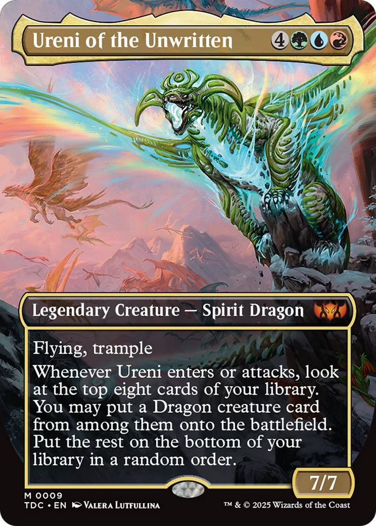 Ureni of the Unwritten (TDC-009) - Tarkir: Dragonstorm Commander (Borderless)