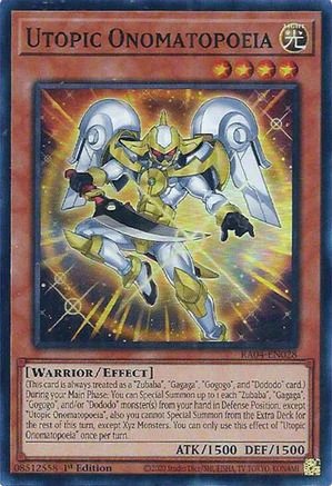 Utopic Onomatopoeia (RA04-EN028) - Quarter Century Stampede 1st Edition