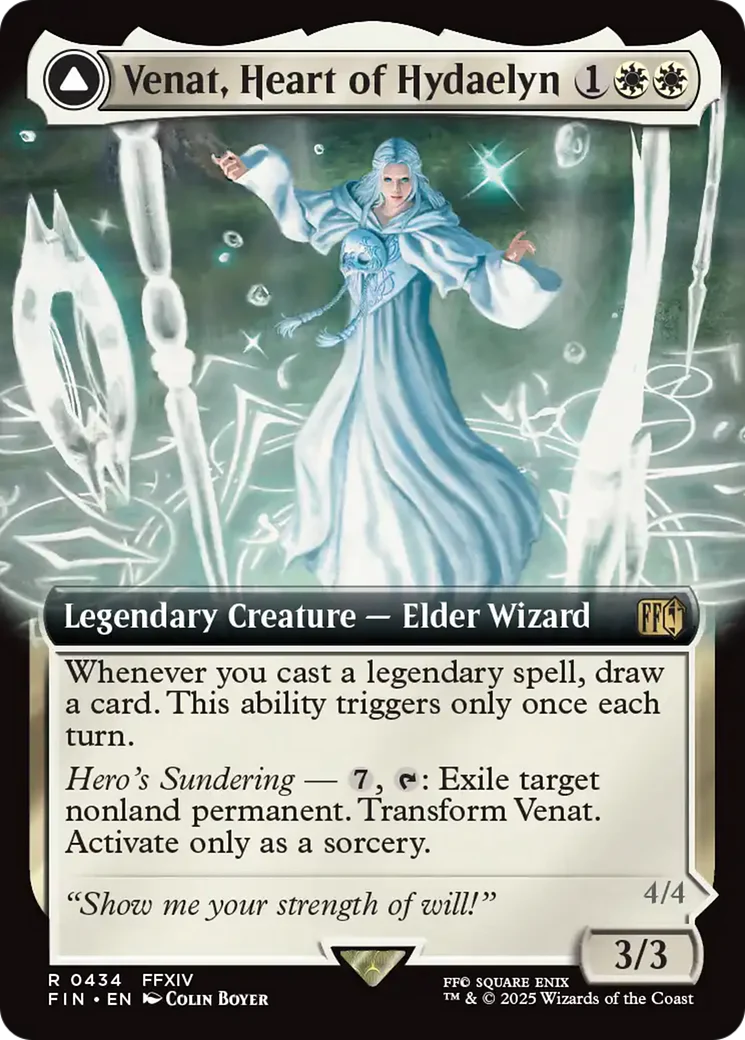Venat, Heart of Hydaelyn // Hydaelyn, the Mothercrystal (FIN-434) - FINAL FANTASY: (Extended Art) - Image 4