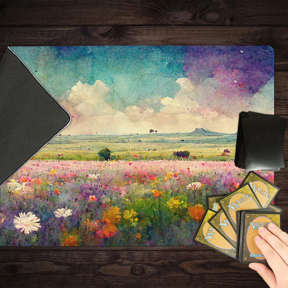Vibrant Flowering Field Playmat - Image 6