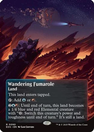 Wandering Fumarole (0090) (Borderless) (EOS-090) - Edge of Eternities: Stellar Sights