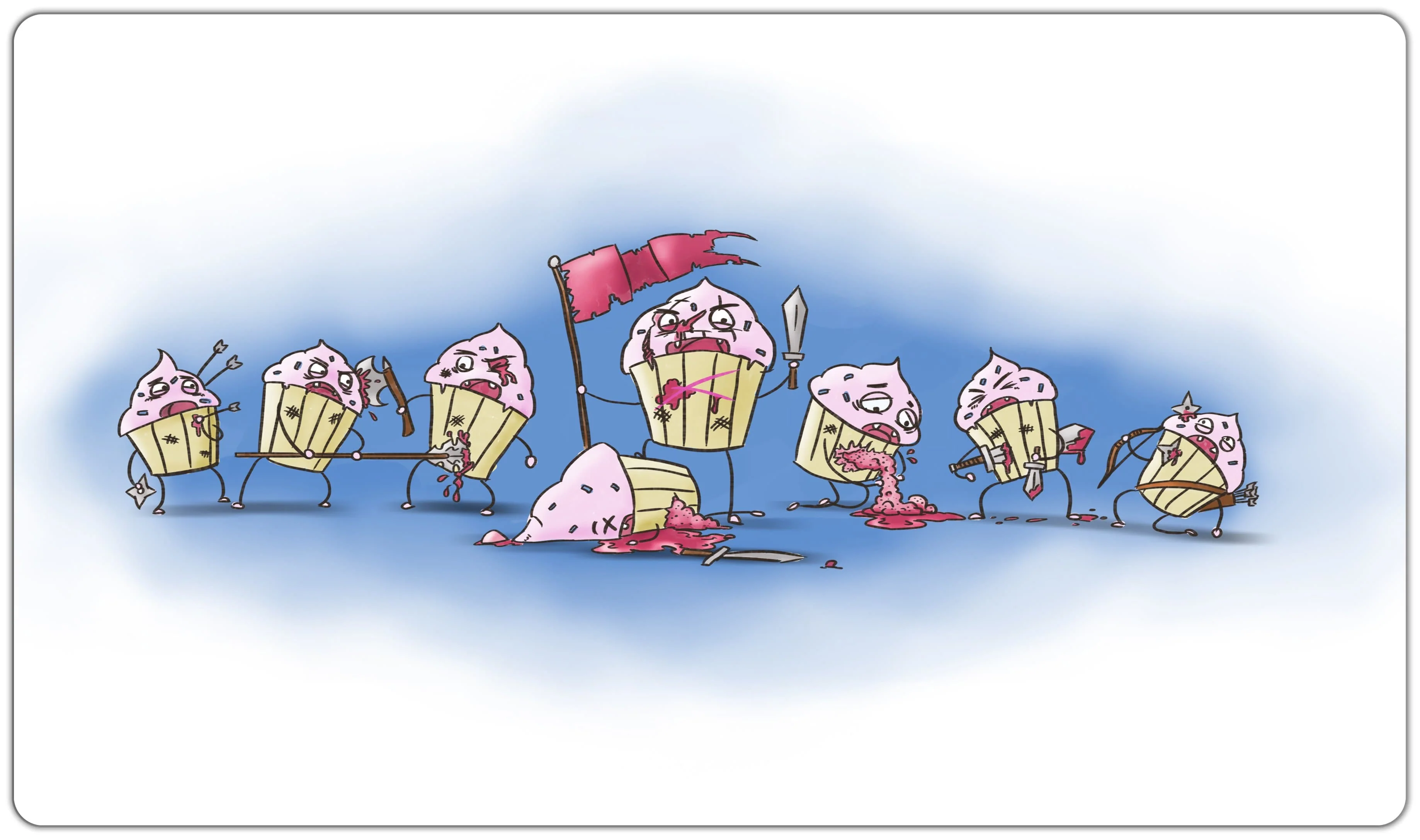 War of the Cupcakes Playmat