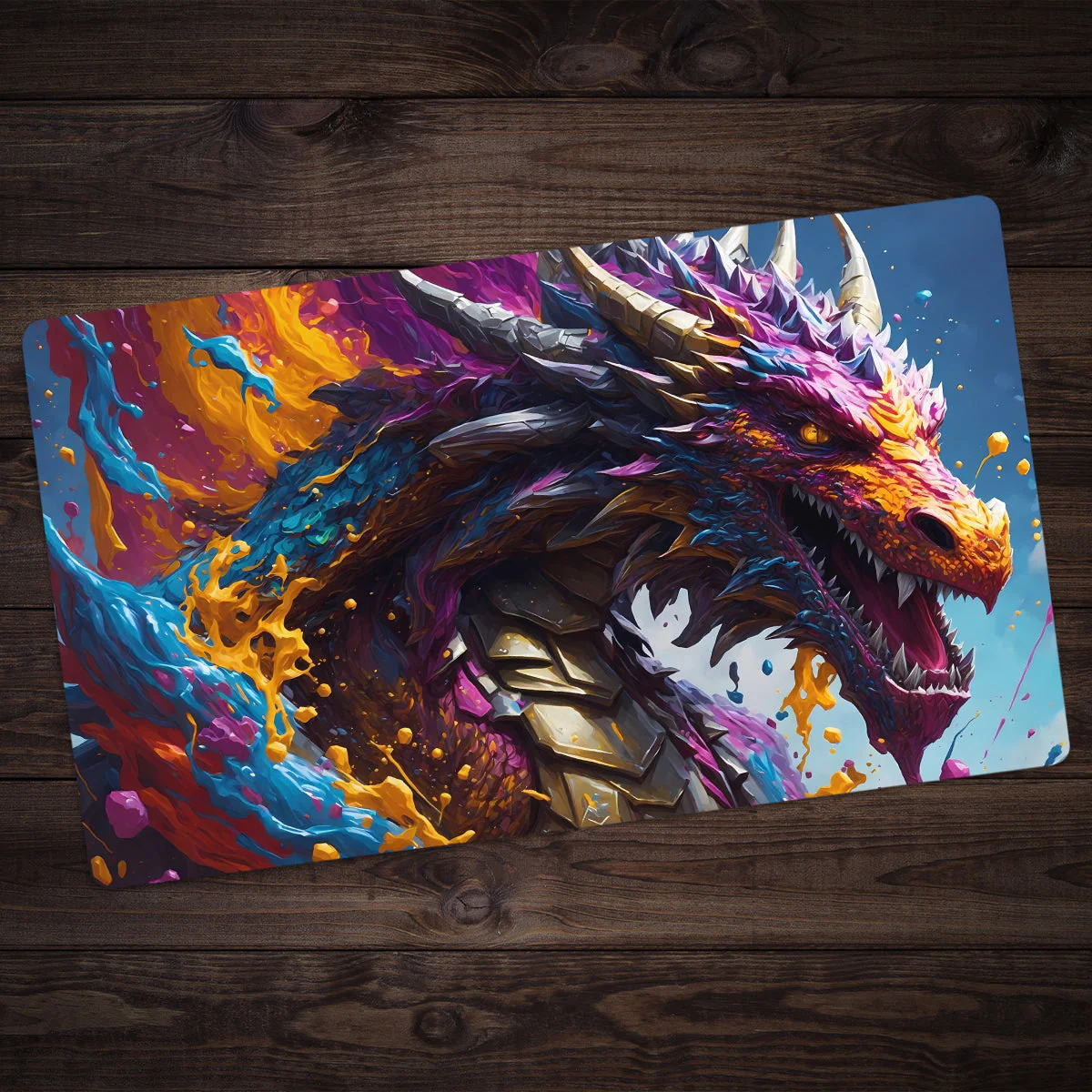 Water Color Dragon Playmat - Image 3