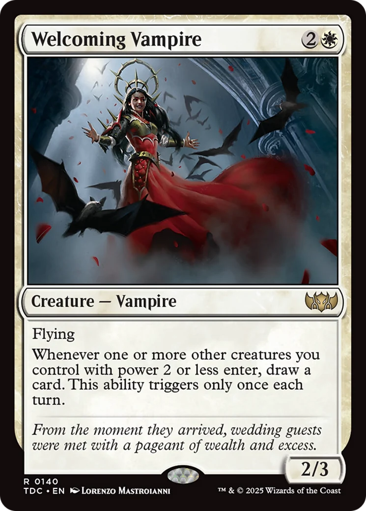 Welcoming Vampire (TDC-140) - Tarkir: Dragonstorm Commander