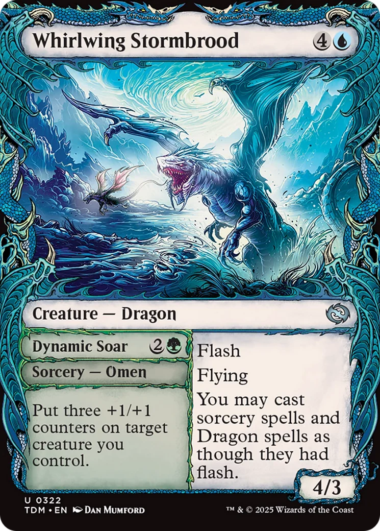 Whirlwing Stormbrood (Showcase) (TDM-322) - Tarkir: Dragonstorm