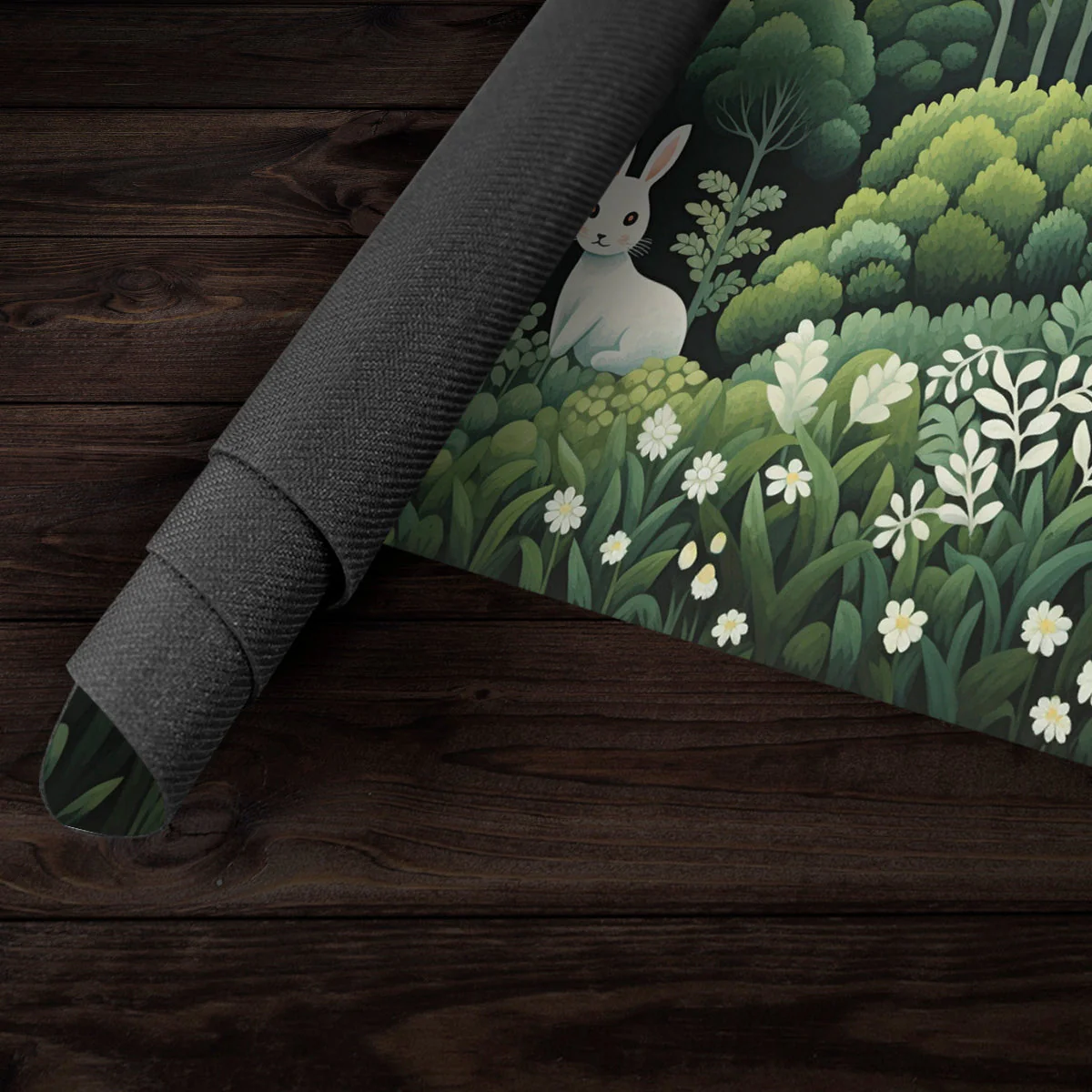 White Rabbit, White Flowers Playmat - Image 5