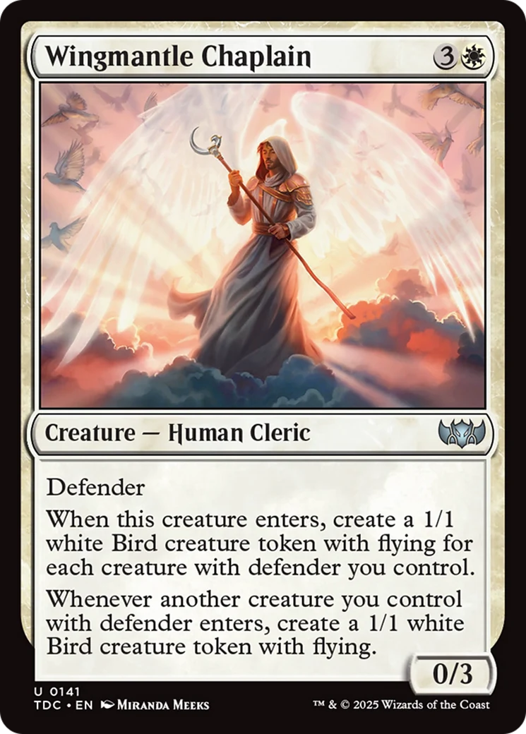 Wingmantle Chaplain (TDC-141) - Tarkir: Dragonstorm Commander