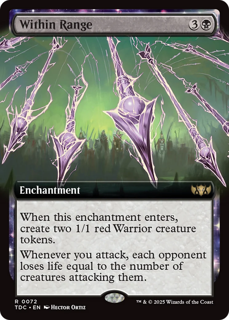 Within Range (TDC-072) - Tarkir: Dragonstorm Commander: (enchantment, Extended Art)