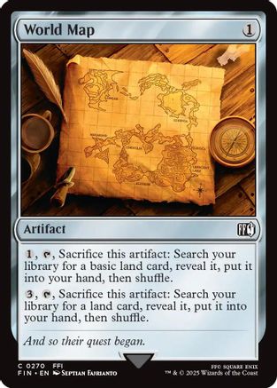 World Map (FIN-270) - FINAL FANTASY Foil