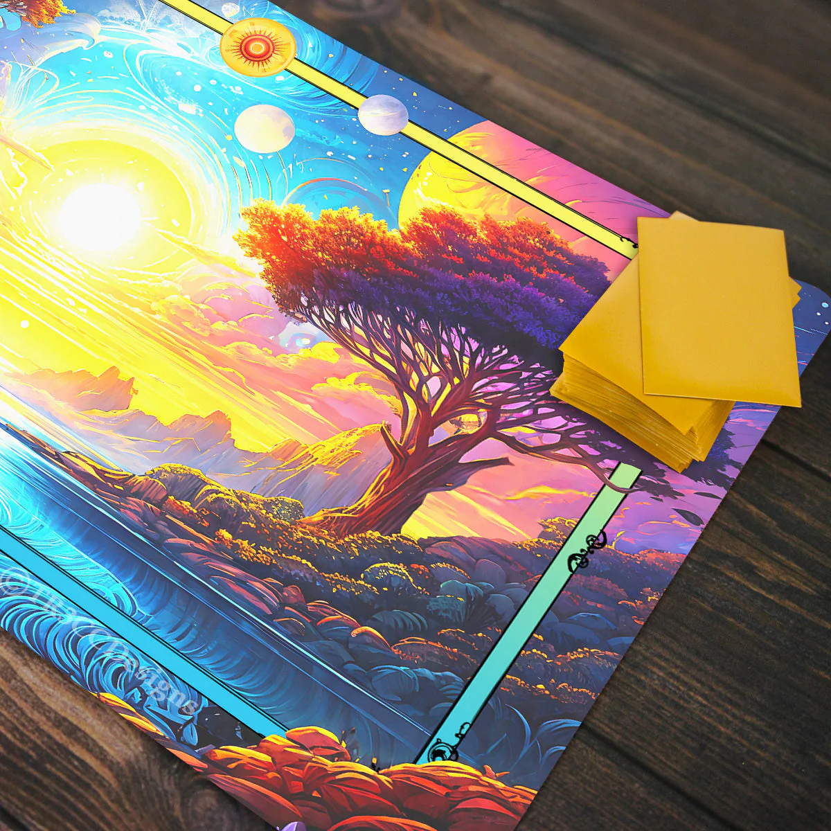 Yellow Sun and Ocean Landscape Playmat - Image 4