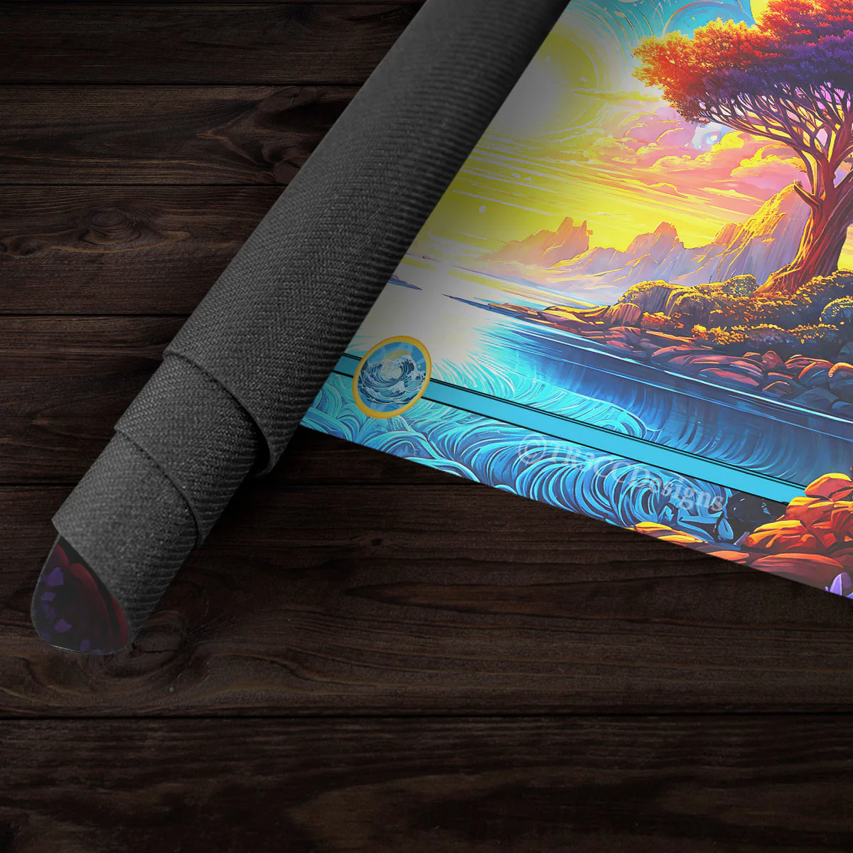 Yellow Sun and Ocean Landscape Playmat - Image 5