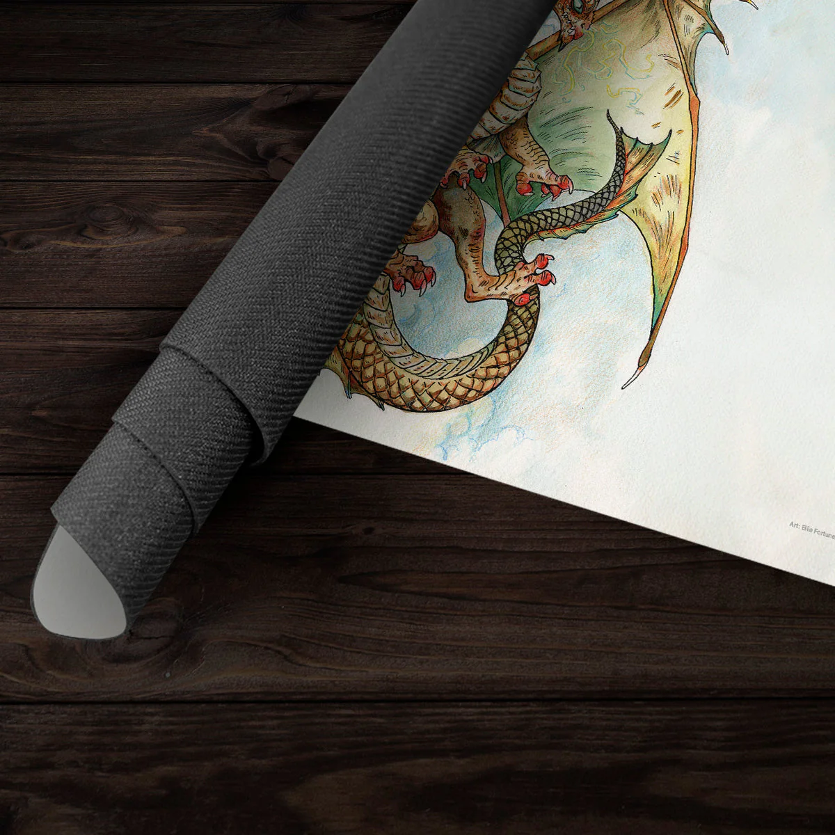Young Bronze Dragon Playmat - Image 5