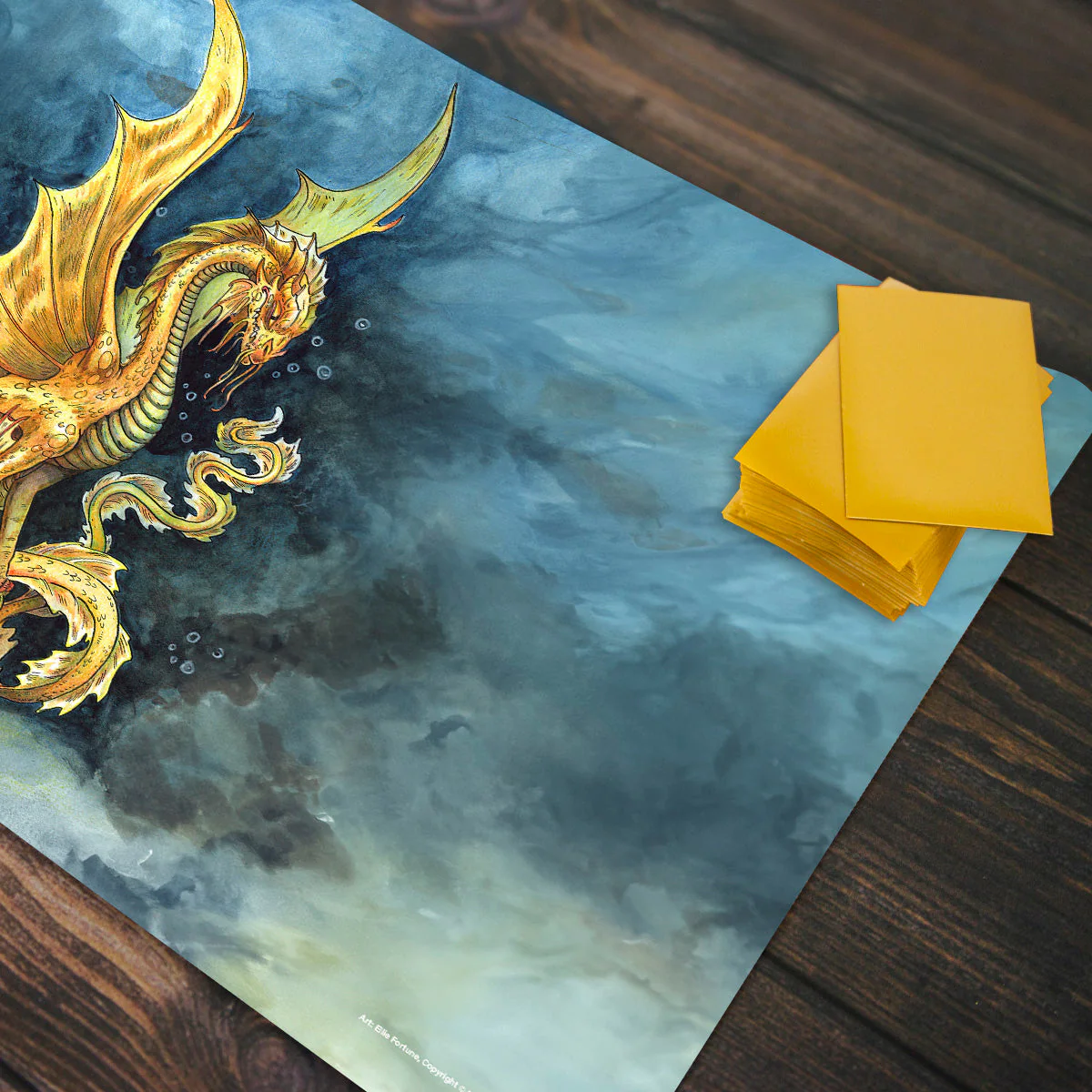 Young Gold Dragon Playmat - Image 4