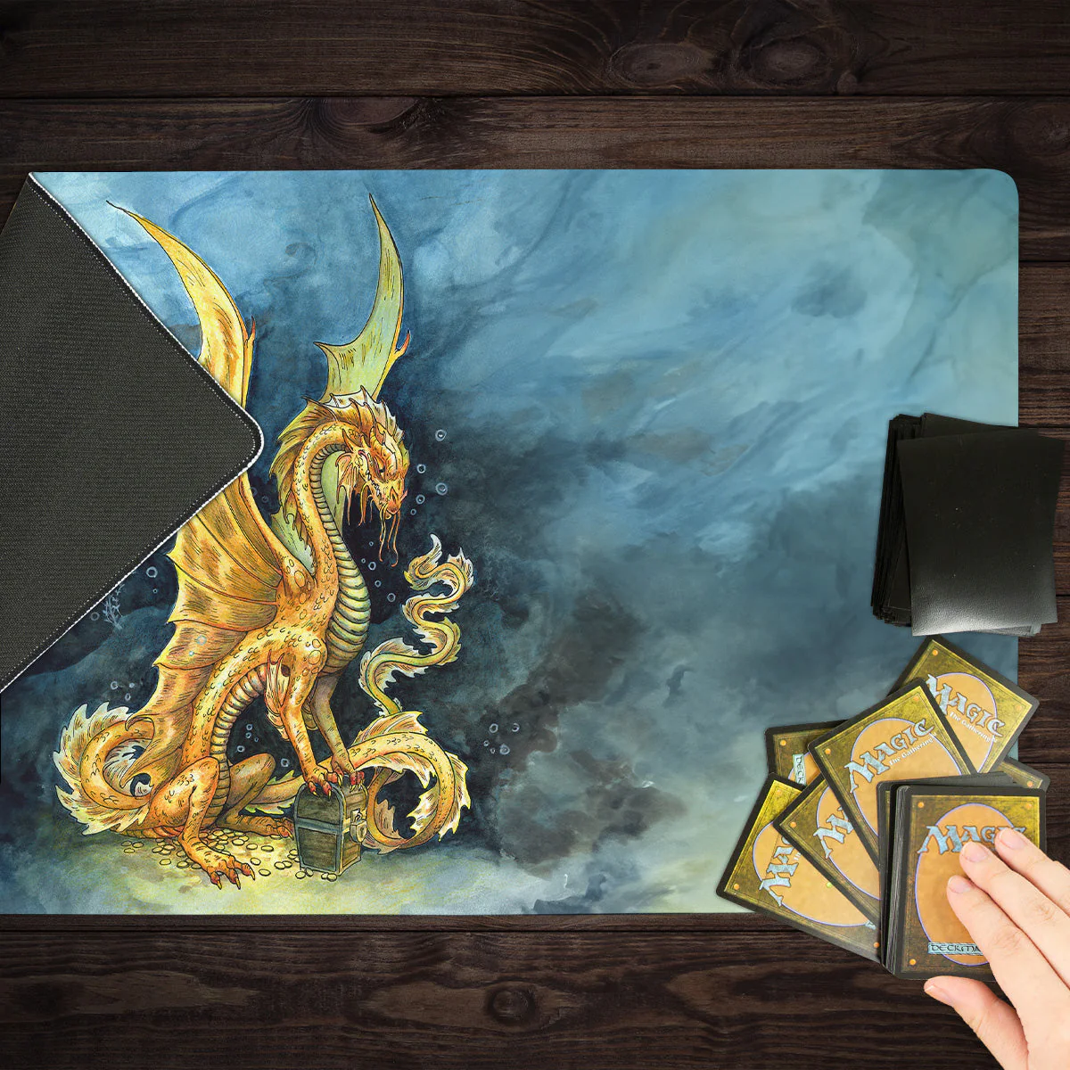 Young Gold Dragon Playmat - Image 8
