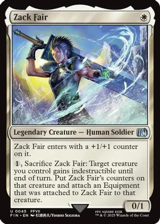 Zack Fair (FIC-045) - Commander: FINAL FANTASY
