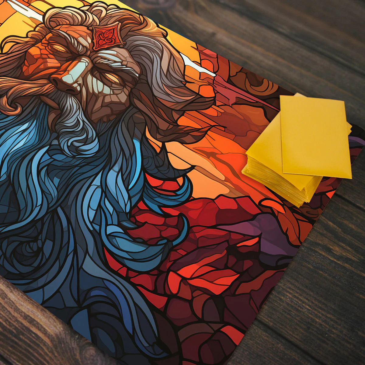 Zeus Stained Glass Playmat - Image 4