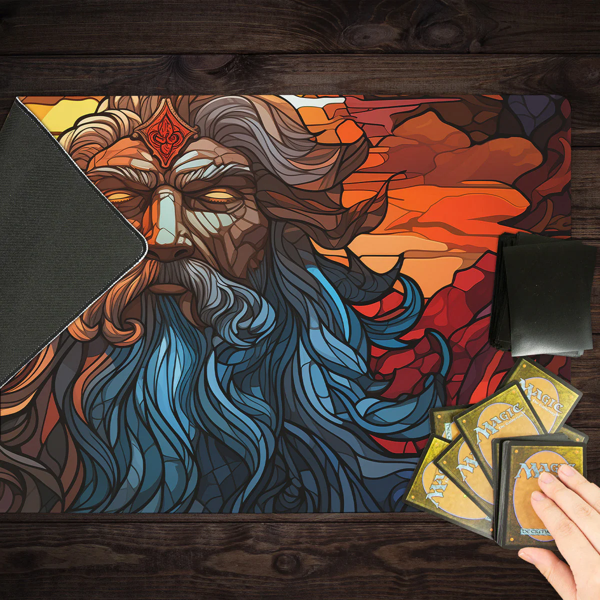Zeus Stained Glass Playmat - Image 8