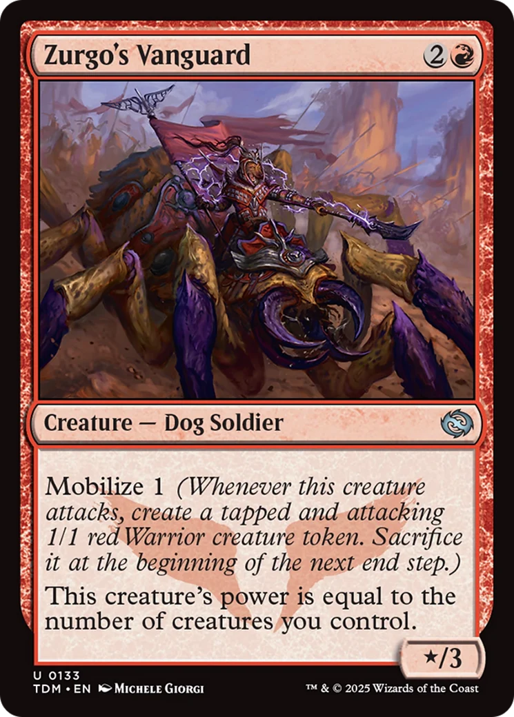 Zurgo's Vanguard (TDM-133) - Tarkir: Dragonstorm Foil